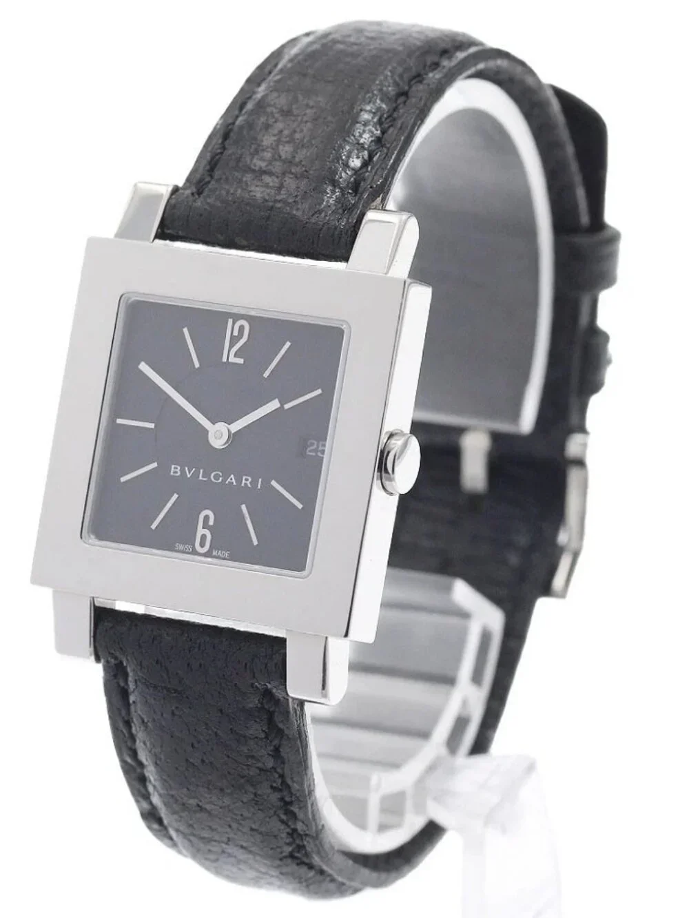 BVLGARI Quadlard SQ27SLD Date black Dial Quartz Ladies Watch_970988